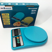 Ваги кухонні SeaBreeze SB-070, Електричні кухонні ваги, Точні кухонні ваги. Колір: блакитний. Зображення №7