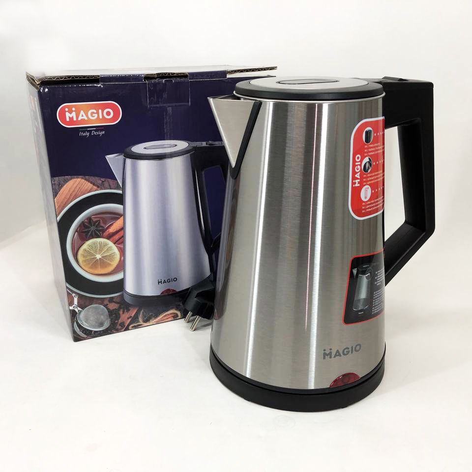Електрочайник MAGIO MG-988, гарний електричний чайник, тихий електричний чайник, безшумний чайник Електрочайник MAGIO MG-988, гарний електричний чайник, тихий електричний чайник, безшумний чайник
