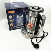 Електрочайник MAGIO MG-494, чайник прозорий з підсвічуванням, чайник дисковий, електрочайник з підсвічуванням. Зображення №6