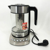 Електрочайник MAGIO MG-494, чайник прозорий з підсвічуванням, чайник дисковий, електрочайник з підсвічуванням. Зображення №9