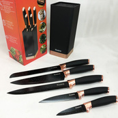 Универсальный кухонный ножевой набор Magio MG-1092 5 шт, набор ножей для кухни, набор кухонных ножей. Изображение №7