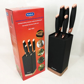 Универсальный кухонный ножевой набор Magio MG-1092 5 шт, набор ножей для кухни, набор кухонных ножей. Изображение №12