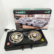 Електроплита Vilgrand VHP162D BLACK 2000Вт. Зображення №3 Електроплита Vilgrand VHP162D BLACK 2000Вт. Зображення №3