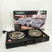 Електроплита Vilgrand VHP162D BLACK 2000Вт. Зображення №6 Електроплита Vilgrand VHP162D BLACK 2000Вт. Зображення №6