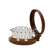 Щітка для волосся складна з дзеркалом Beauty Luxury (HB-06-08). Изображение №2