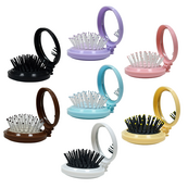 Щітка для волосся складна з дзеркалом Beauty Luxury (HB-06-08). Изображение №5