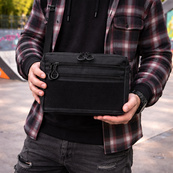 Тактична сумка для патчів Cordura 600D — 5 кишень, месенджер чорний з тканини. Зображення №18