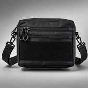 Тактична сумка для патчів Cordura 600D — 5 кишень, месенджер чорний з тканини. Зображення №25