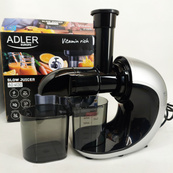 Соковыжималка шнековая для цитрусовых фруктов и овощей Adler AD 4130 домашняя электрическая на 150Вт. Изображение №3