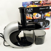 Соковыжималка шнековая для цитрусовых фруктов и овощей Adler AD 4130 домашняя электрическая на 150Вт. Изображение №4