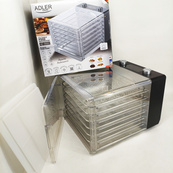 Сушилка для овощей и фруктов Adler AD 6660 600Вт пищевой дегидратор. Изображение №4