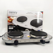 Электрическая настольная плита Camry CR 6511 переносная варочная панель на 2 конфорки 2500Вт. Изображение №3
