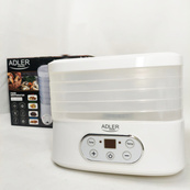 Сушилка электрическая для овощей фруктов грибов и мяса Adler AD 6658 дегидратор 550Вт. Изображение №4