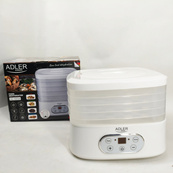Сушилка электрическая для овощей фруктов грибов и мяса Adler AD 6658 дегидратор 550Вт. Изображение №5