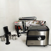 Електром'ясорубка Adler AD 4813 насадка-терка, овочерізка, насадка для ковбаси 2000Вт. Зображення №8