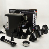 Капсульная кофемашина Camry CR 4414 3000Вт рожковая для молотого кофе и 5 адаптеров для капсул Black. Изображение №6