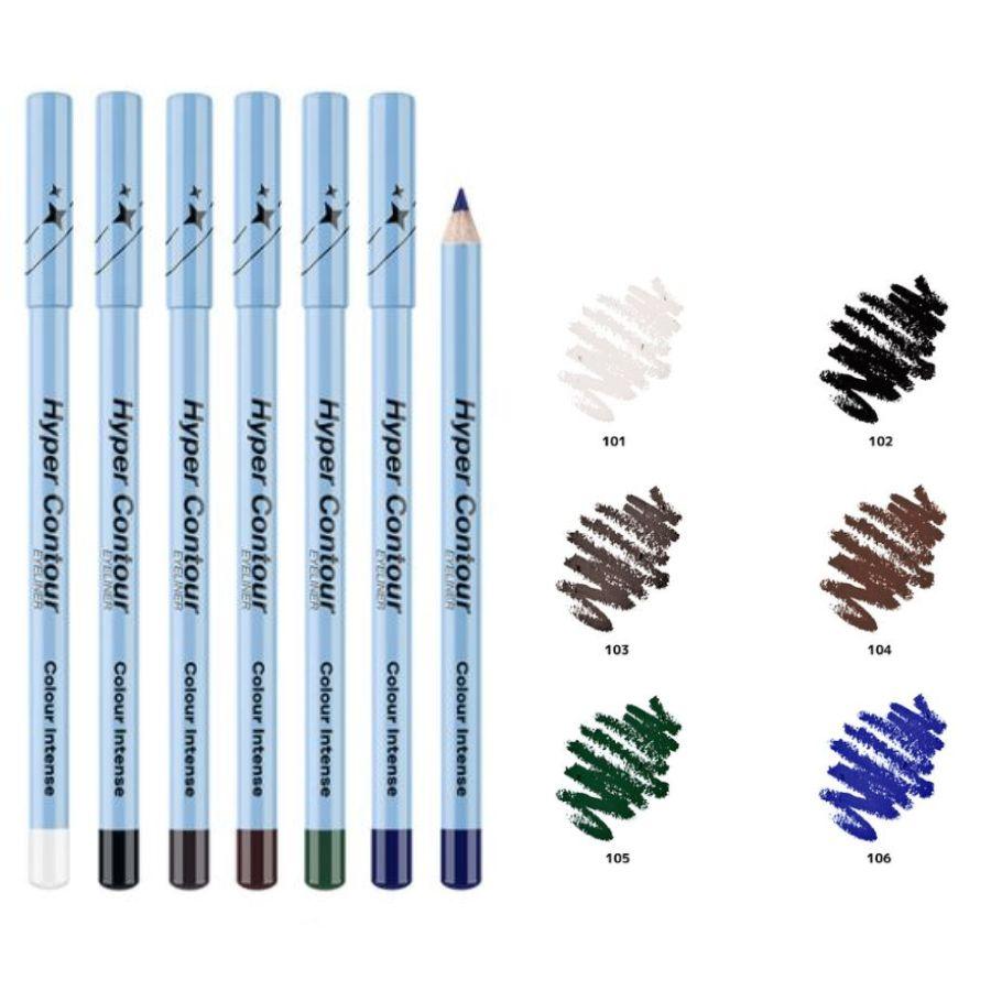 Олівець для очей контурний HYPER CONTOUR Colour Intense, 103 Сіро-коричневий Олівець для очей контурний HYPER CONTOUR Colour Intense, 103 Сіро-коричневий