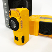 Багатофункціональний армійський ліхтар D50-SMD - індикація заряду, запальничка. Колір: жовтий. Зображення №2