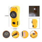 Багатофункціональний армійський ліхтар D50-SMD - індикація заряду, запальничка. Колір: жовтий. Зображення №3