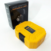 Багатофункціональний армійський ліхтар D50-SMD - індикація заряду, запальничка. Колір: жовтий. Зображення №8