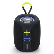 Портативна Bluetooth колонка TG658 8W з RGB підсвічуванням, Бездротова колонка потужна. Колір: чорний. Зображення №16