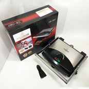 Гриль прижимной Crownberg CB-1067, Электрический контактный гриль для дома с терморегулятором 2000Вт. Изображение №2 Гриль прижимной Crownberg CB-1067, Электрический контактный гриль для дома с терморегулятором 2000Вт. Изображение №2