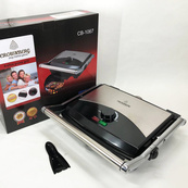 Гриль прижимной Crownberg CB-1067, Электрический контактный гриль для дома с терморегулятором 2000Вт. Изображение №4 Гриль прижимной Crownberg CB-1067, Электрический контактный гриль для дома с терморегулятором 2000Вт. Изображение №4