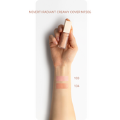 Коректор-консилер для обличчя Neverti Radiant Creamy Cover NP306, 103 Рожевий. Зображення №5