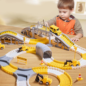 Автомобільний трек ремонт дороги ігровий набір із 345 деталей з технікою. Зображення №4 Автомобільний трек ремонт дороги ігровий набір із 345 деталей з технікою. Зображення №4