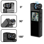 Боди-камера L9, нагрудный видеорегистратор Full HD 1080p с дисплеем 1.3, датчиком движения, LED-подсветкой. Изображение №3