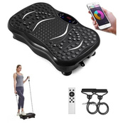 Тренувальна фітнес віброплатформа з Bluetooth пультом та еспандерами. Зображення №2
