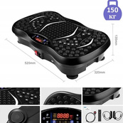 Тренувальна фітнес віброплатформа з Bluetooth пультом та еспандерами. Зображення №6