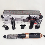 Фен-щетка набор для укладки волос 6в1 ADLER AD 2022 стайлер 1000Вт. Изображение №2
