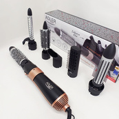 Фен-щетка набор для укладки волос 6в1 ADLER AD 2022 стайлер 1000Вт. Изображение №5