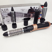 Фен-щетка набор для укладки волос 6в1 ADLER AD 2022 стайлер 1000Вт. Изображение №6