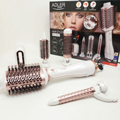 Стайлер для волос Adler AD 2027 1200Вт щетка для завивки 5в1. Изображение №3