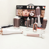 Стайлер для волос Adler AD 2027 1200Вт щетка для завивки 5в1. Изображение №6