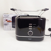 Тостер Adler AD 3224 7 рівнів обсмажування решітка для булочок 850Вт Black. Зображення №7