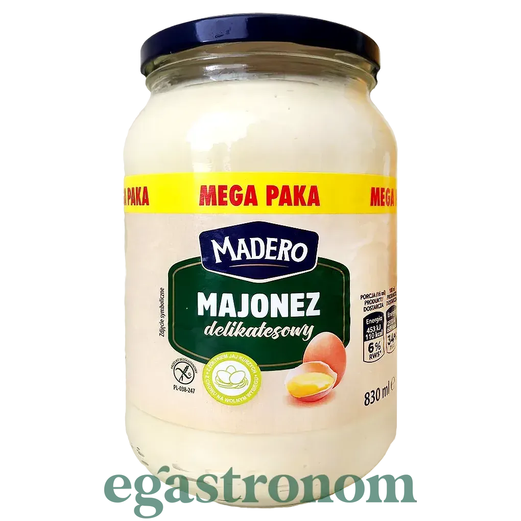 Майонез (без глютену) Мадеро Madero wyborny 830g 6шт/ящ Майонез (без глютену) Мадеро Madero wyborny 830g 6шт/ящ