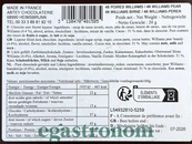 Шоколадні цукерки у формі груші наповнені лікером Абтей Abtey Pears williams 960g 4шт/ящ. Изображение №2