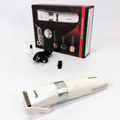 Аккумуляторная машинка для стрижки волос Gemei GM-6042, подстригательная машинка. Цвет: белый. Изображение №3