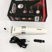 Аккумуляторная машинка для стрижки волос Gemei GM-6042, подстригательная машинка. Цвет: белый. Изображение №6