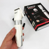 Аккумуляторная машинка для стрижки волос Gemei GM-6042, подстригательная машинка. Цвет: белый. Изображение №12