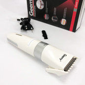 Аккумуляторная машинка для стрижки волос Gemei GM-6042, подстригательная машинка. Цвет: белый. Изображение №13