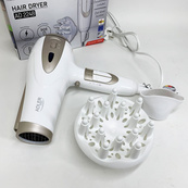 Электрический фен для волос Adler AD-2248 White 2400Вт для укладки и сушки с насадками с ионизацией. Изображение №5