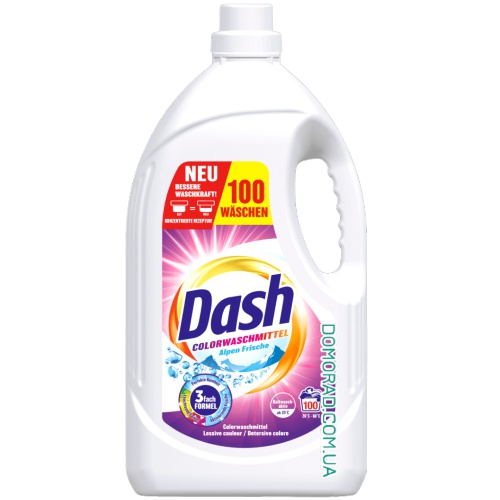 DASH Рідкий порошок Gel COLOR XXL 100WL 5L DASH Рідкий порошок Gel COLOR XXL 100WL 5L