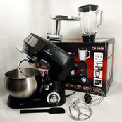 Кухонный комбайн 3в1 Crownberg CB-3409 с блендером и мясорубкой 2600 Вт машина тестомес планетарный 5л. Изображение №4 Кухонный комбайн 3в1 Crownberg CB-3409 с блендером и мясорубкой 2600 Вт машина тестомес планетарный 5л. Изображение №4