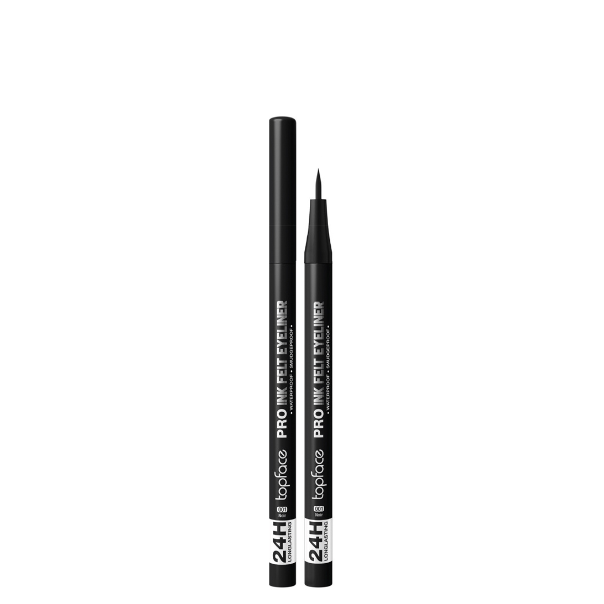 Рідка підводка-фломастер для очей TopFace Pro Ink (PT619), 01 Noir Чорна Рідка підводка-фломастер для очей TopFace Pro Ink (PT619), 01 Noir Чорна
