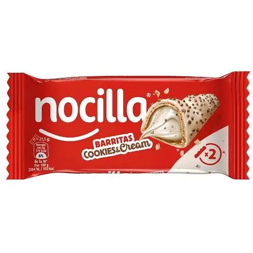 Батончик вафельний Nocilla Barritas з молочною начинкою 43 г Батончик вафельний Nocilla Barritas з молочною начинкою 43 г