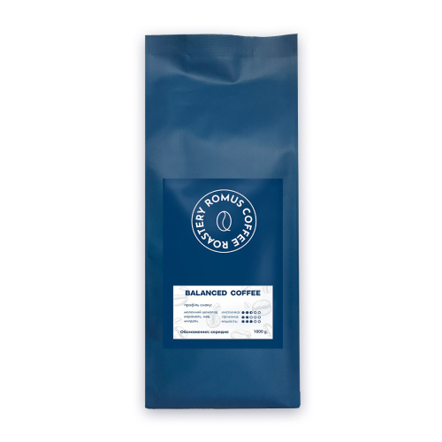 Кава в зернах Romus Coffee Roastery Balanced Coffee 1 кг (103308) Кава в зернах Romus Coffee Roastery Balanced Coffee 1 кг (103308)